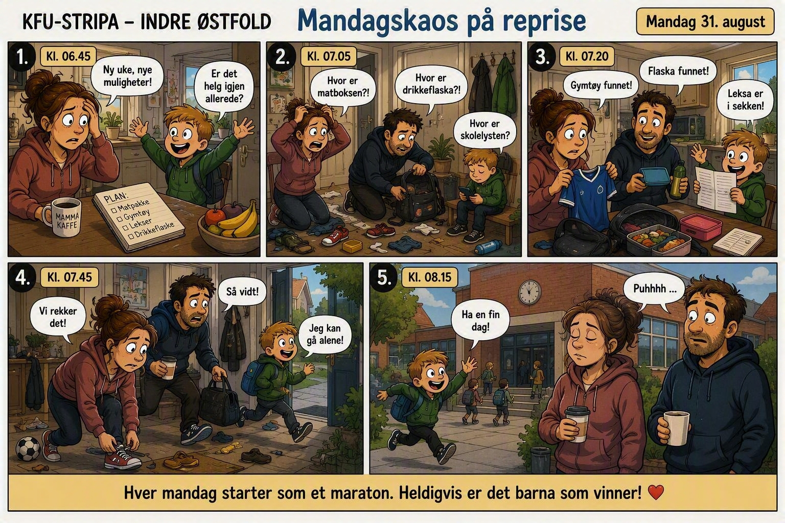 Mandagskaos i reprise