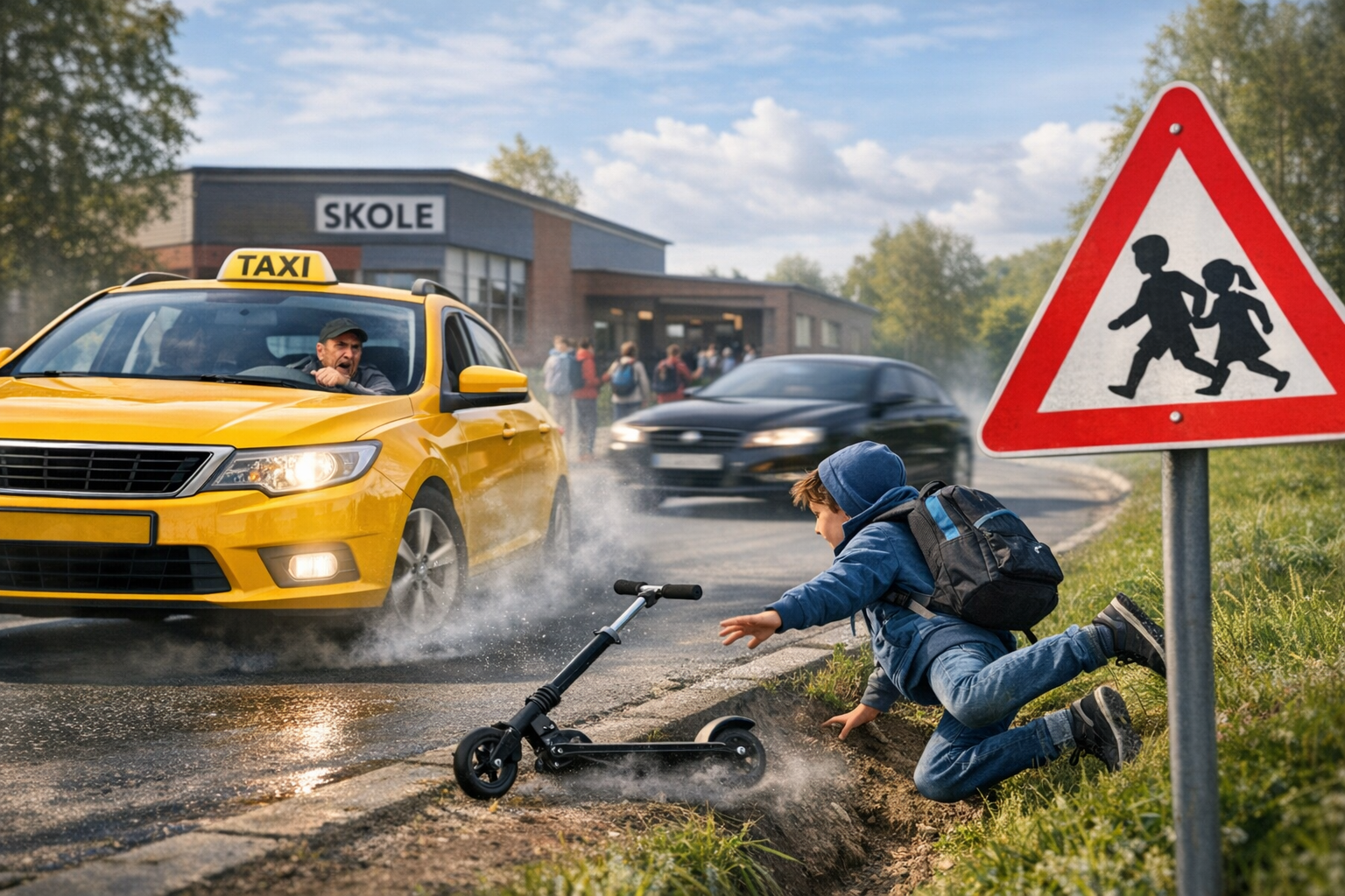 Alvorlig og vedvarende trafikksituasjon ved Mysen barneskole