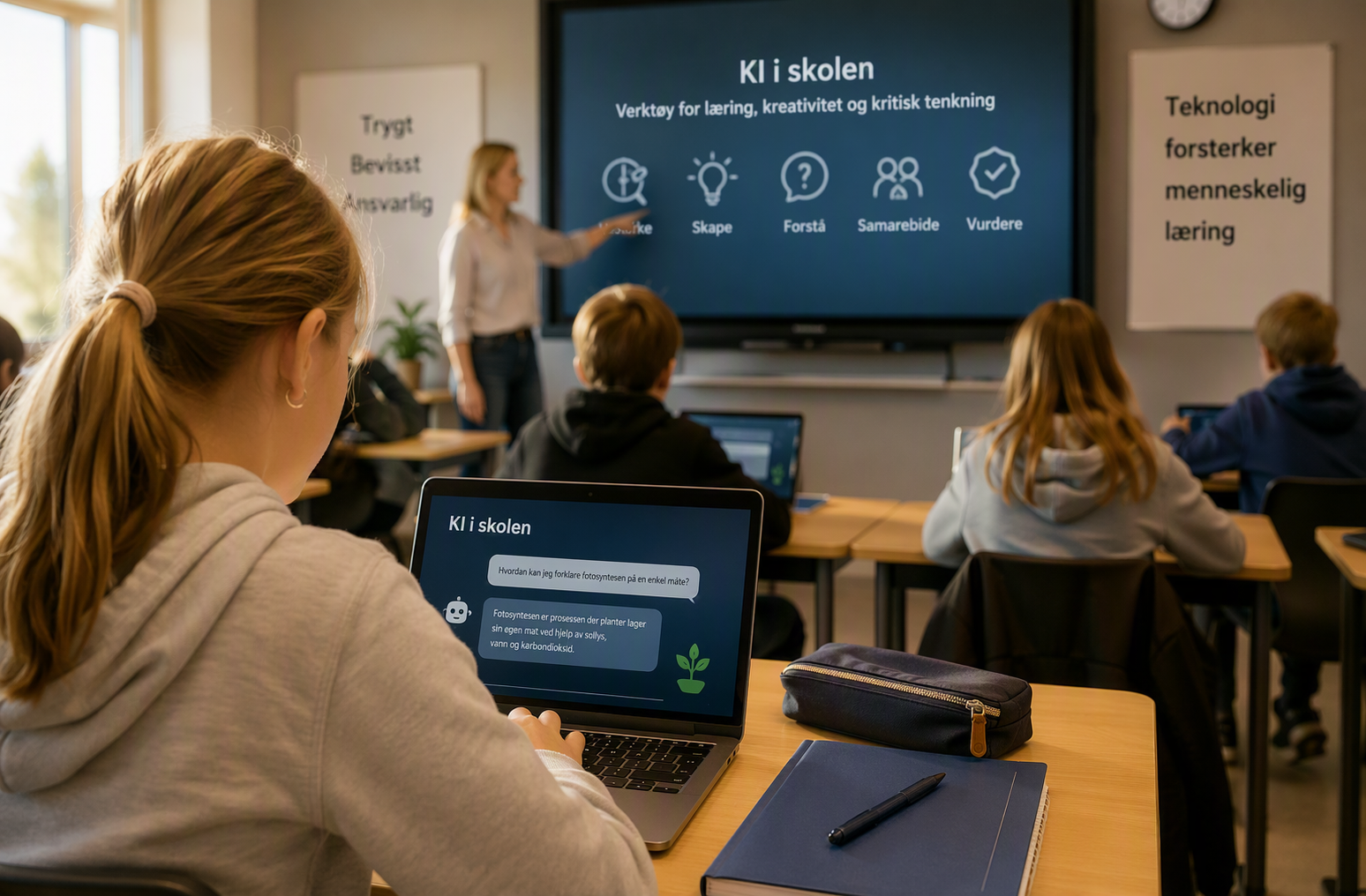 AI i grunnskolen – Indre Østfold har allerede startet, nå må vi ta neste steg
