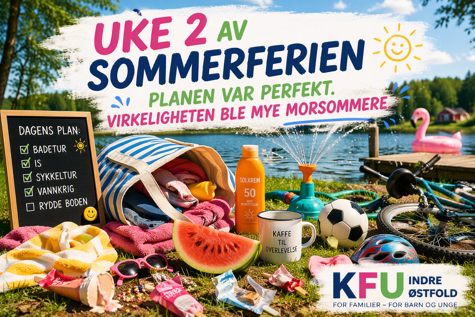 🌞 Uke 2 av sommerferien: Når ferieplanene møter virkeligheten