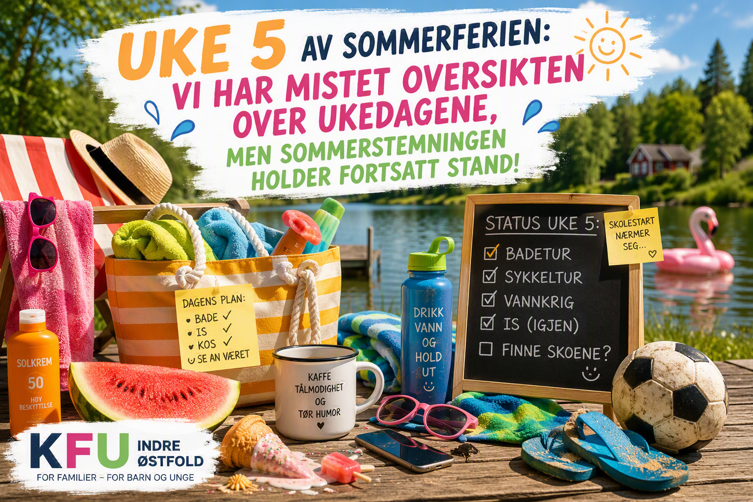 🌞 Uke 5 av sommerferien: Nå begynner både foreldre og barn å telle ned