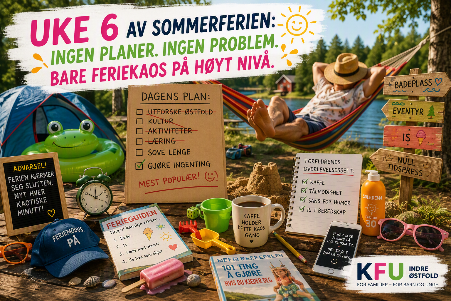 🌞 Uke 6 av sommerferien: Når foreldrene begynner å savne mandager